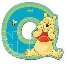 TRUDI Sevi 82773 - Winnie The Pooh Letteraa O Blu Adesiva 7 Cm