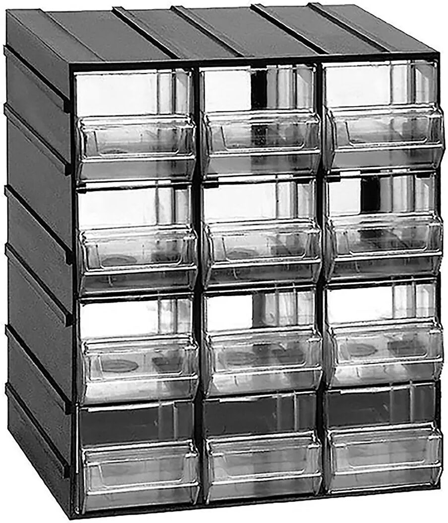 ART Cassettiera Portaminuterie Art Plast 12 Cassetti Trasparenti 192x148x230 Mm (Lxpxh)