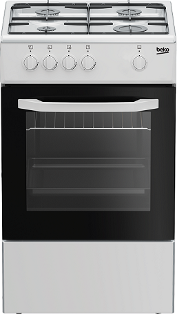 Beko Cucina Beko Csg 42001 Fw 50x50 Cm 4 Fuochi Forno Gas Libera Installazione Refurbished Bianco