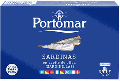 Portomar Sardinillas en aceite de oliva 20/25 piezas 115 g Portomar