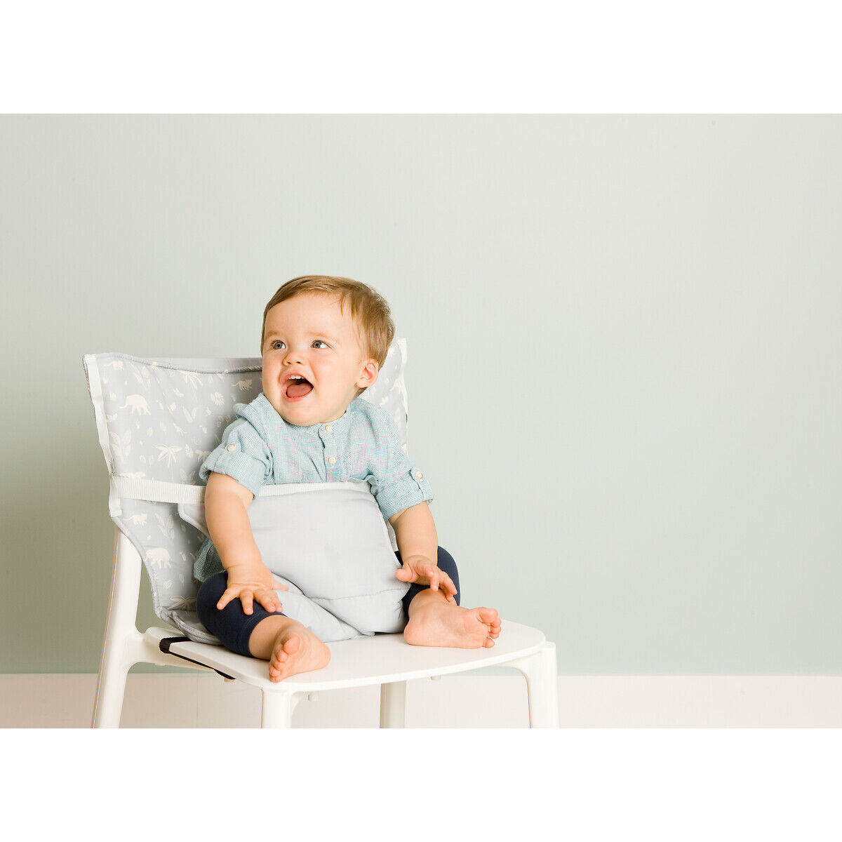 Baby To Love Assento elevatório para cadeira nómada, de criança   Estampado Verde