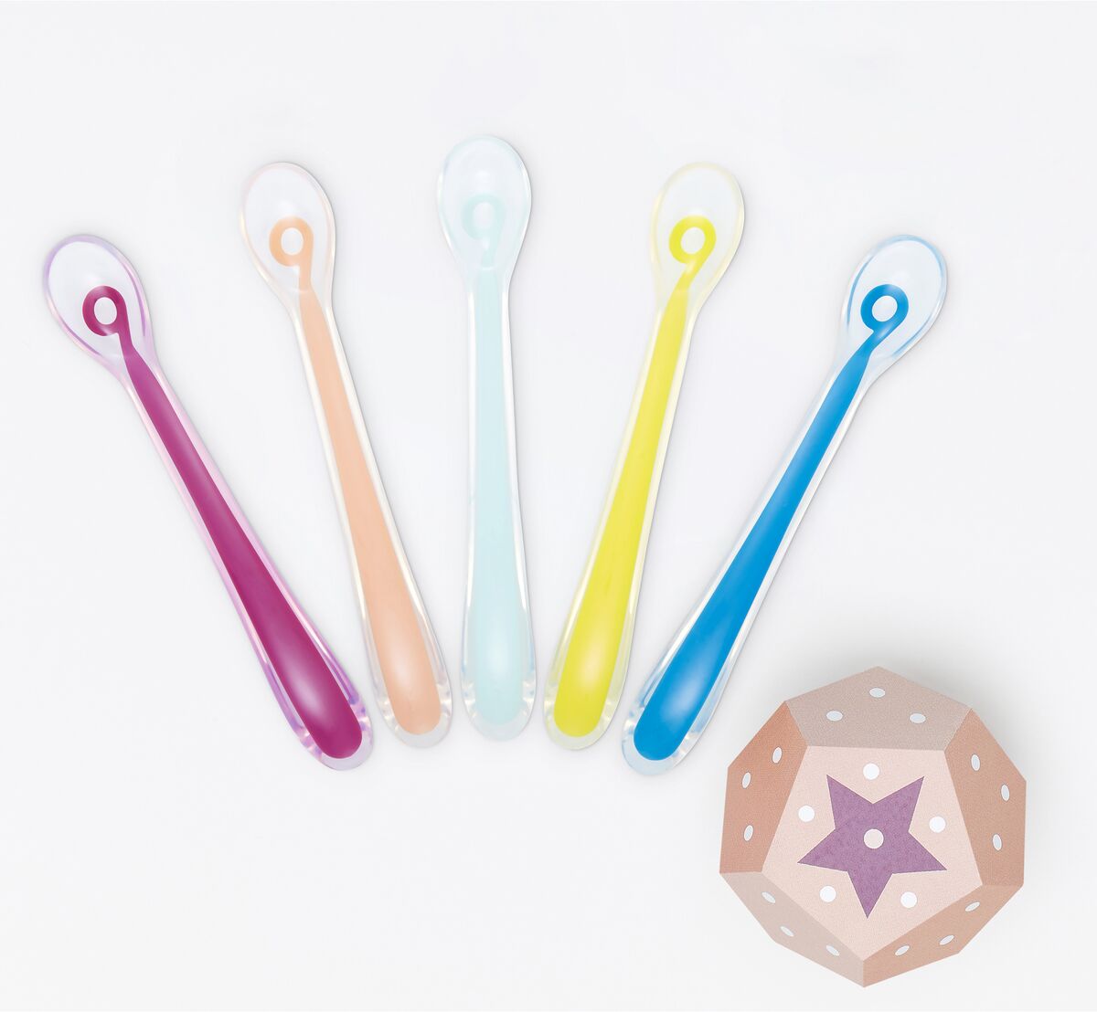 Babymoov Conjunto de colheres em silicone Baby Spoons, 1ª idade   Multicolor