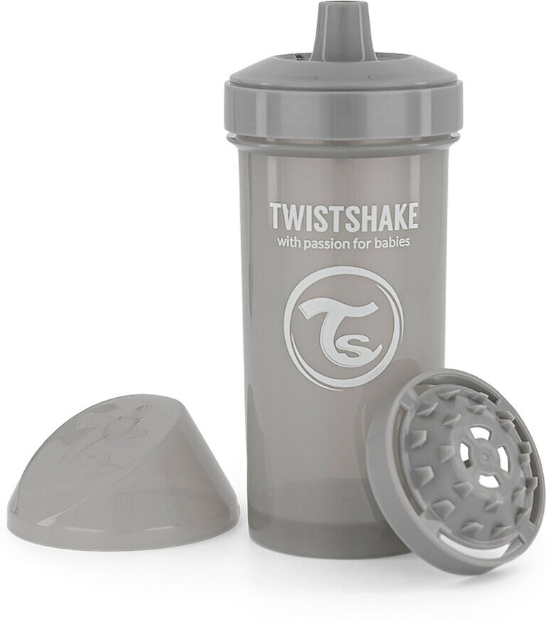 Twistshake Copo de aprendizagem Twistshake Kid Cup Fruit Splash, 12m, em lotes de 2   Cinzento