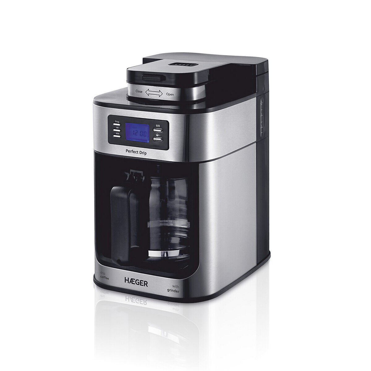 Haeger Máquina de café de filtro HAEGER PERFECT DRIP, com moinho, da HAEGER   Preto/Inox