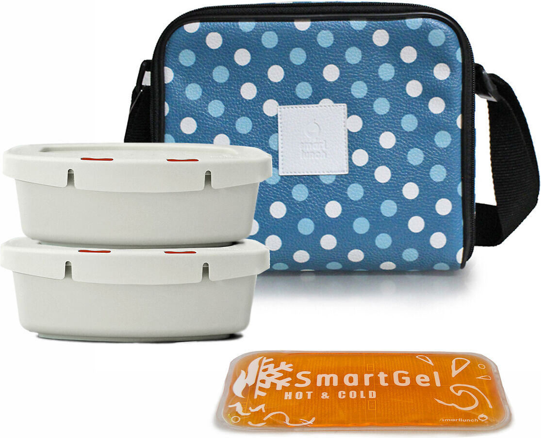 Smartlunch Set Lancheira Daily PD - 2x550ml e Gel, Smartlunch   blue