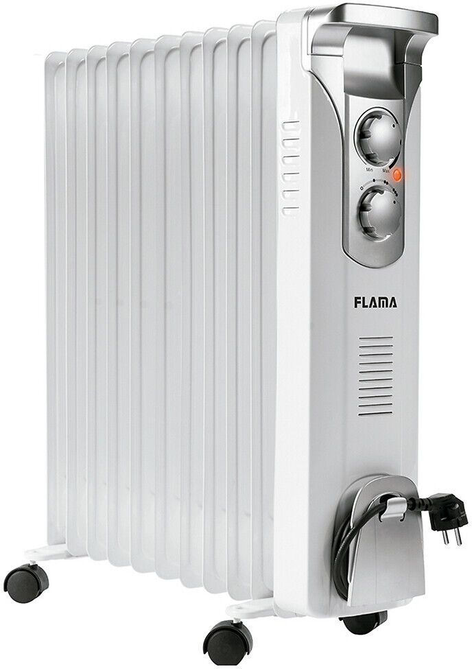 Flama Radiador a óleo branco 2500W 2366FL, da Flama   Branco