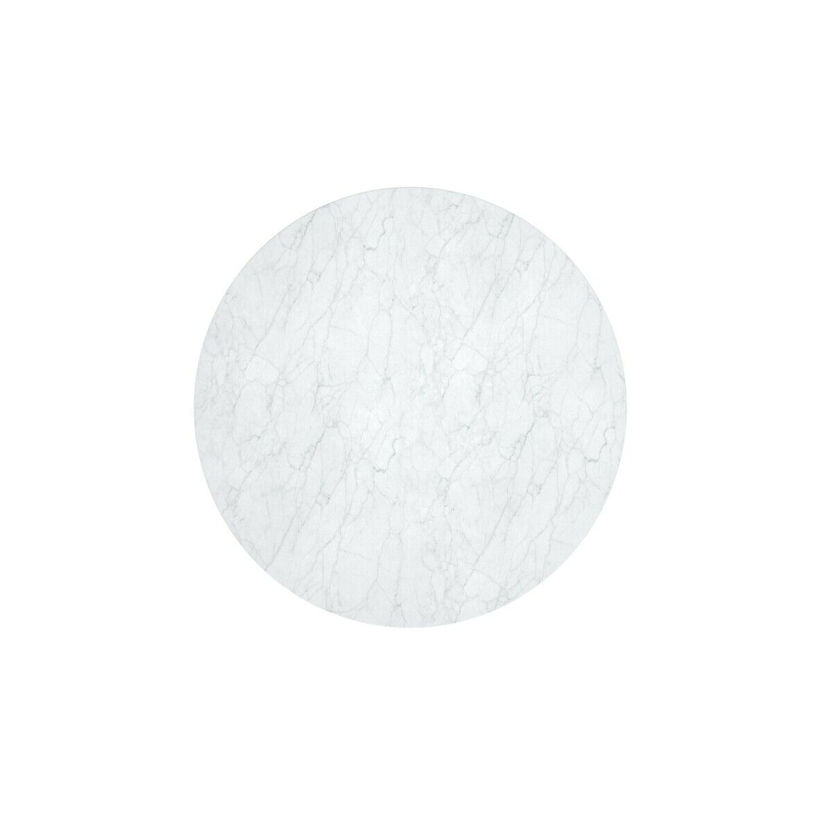 Am.pm Tampo de mesa em mármore Ø75 cm, Aradan   marmoreado branco