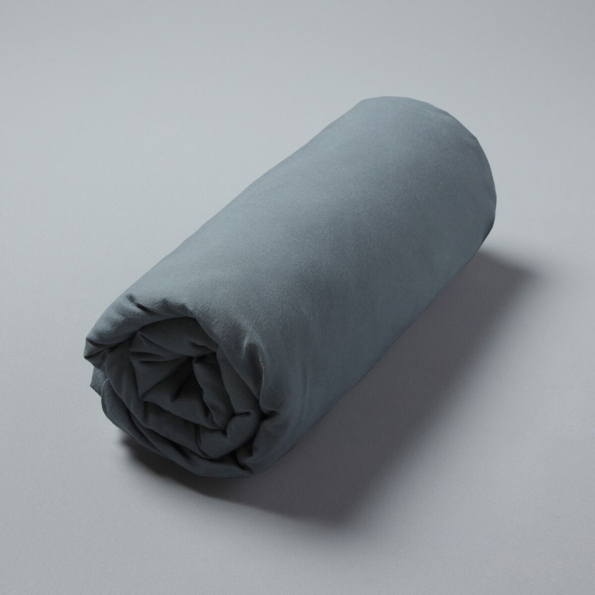 Am.pm Lençol-capa em voile de algodão bio lavado, Gypse   azul-argila acinzentado