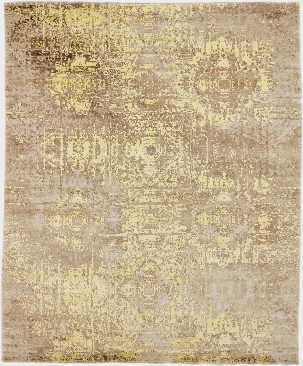 Nain Trading Oriental Rug Sadraa 301x250 Beige (Wool/Bamboo Silk, Indien, Hand-Knotted)