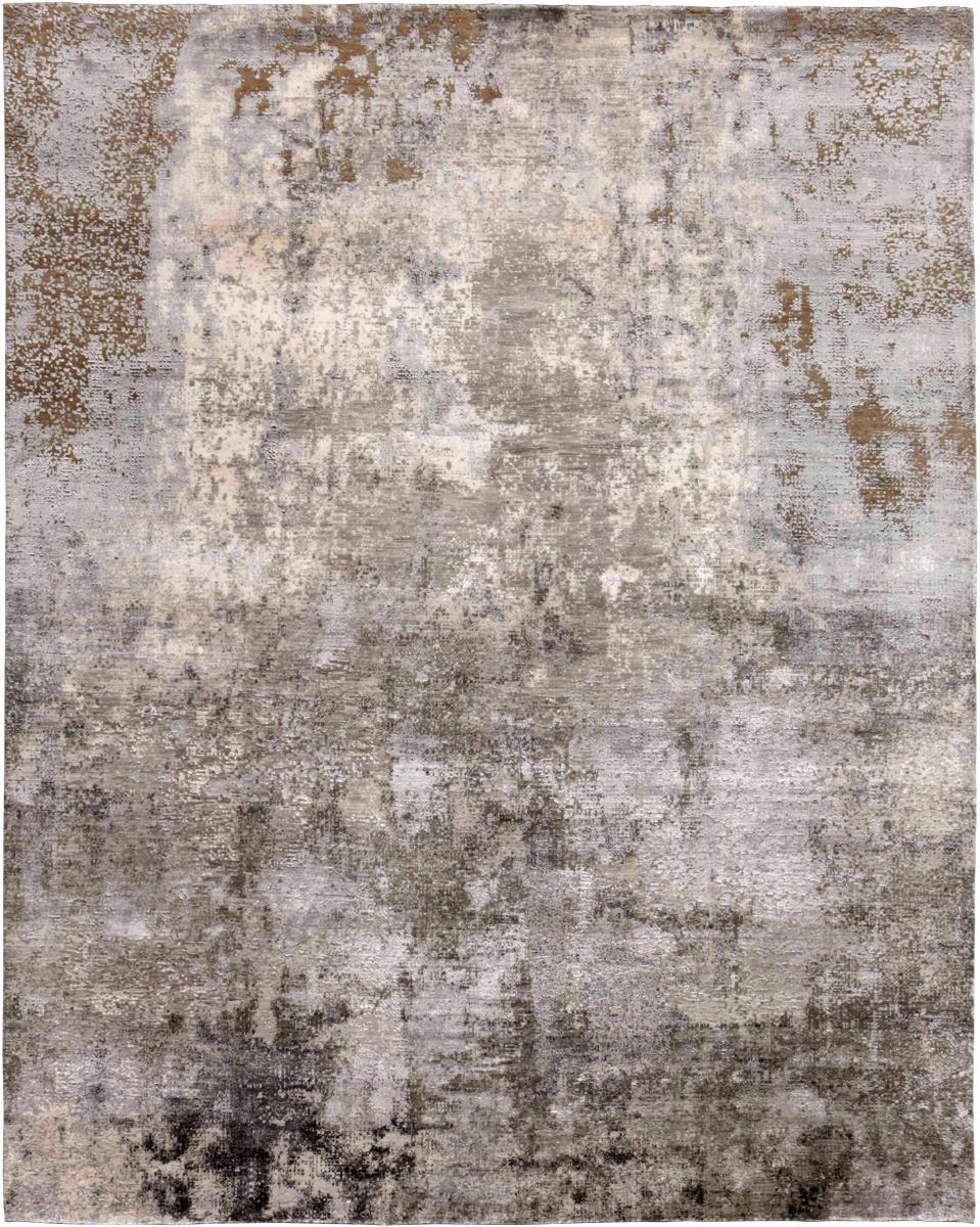 Nain Trading Oriental Rug Sadraa 238x171 Beige/Dark Brown (Wool/Viscose, Indien, Hand-Knotted)