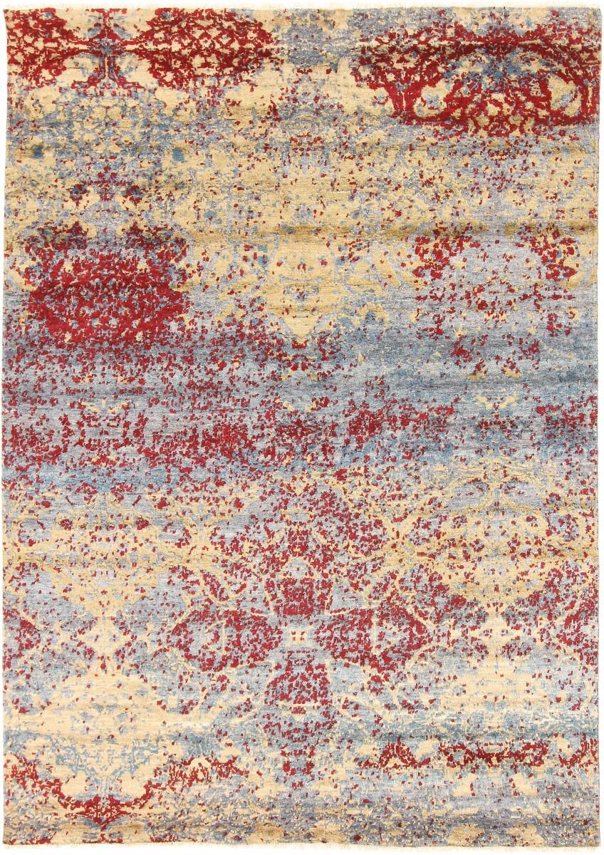 Nain Trading Oriental Rug Sadraa 239x170 Red/Rust (Wool/Bamboo Silk, Indien, Hand-Knotted)