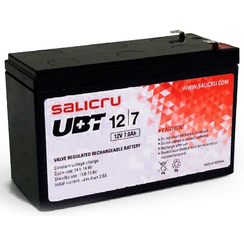 Salicru ubt 12/7 batería para sai/ups 7ah 12v