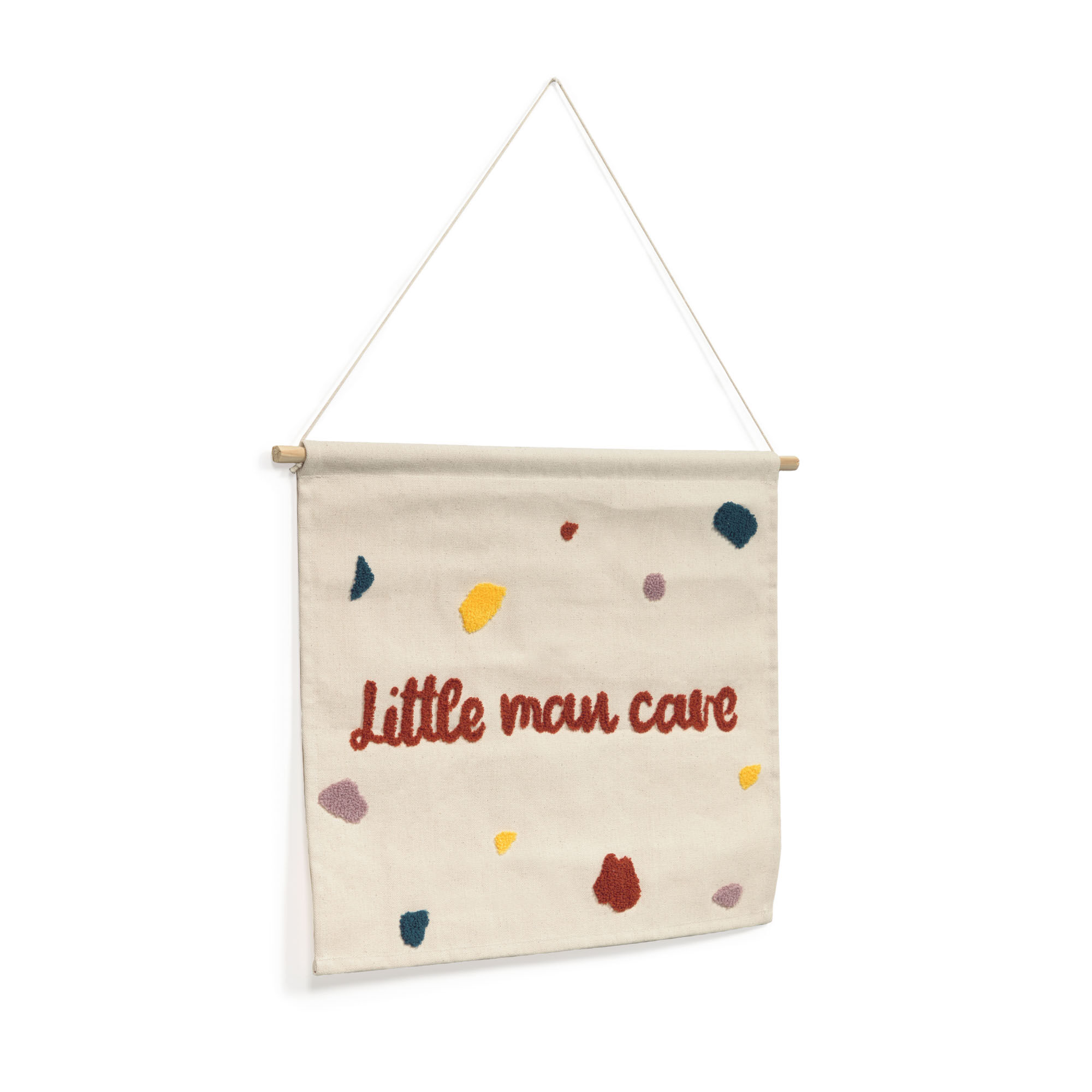 Kave Home Tapeçaria de parede Nerta 100% algodão little man cave multicolor 35 x 45 cm