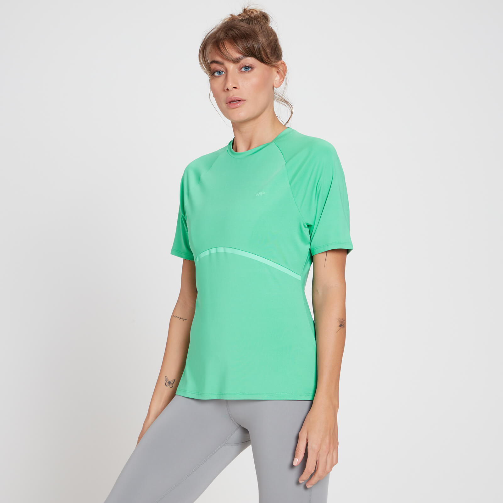 MP T-shirt Refletora Velocity Ultra da MP para Senhora - Ice Green  - S