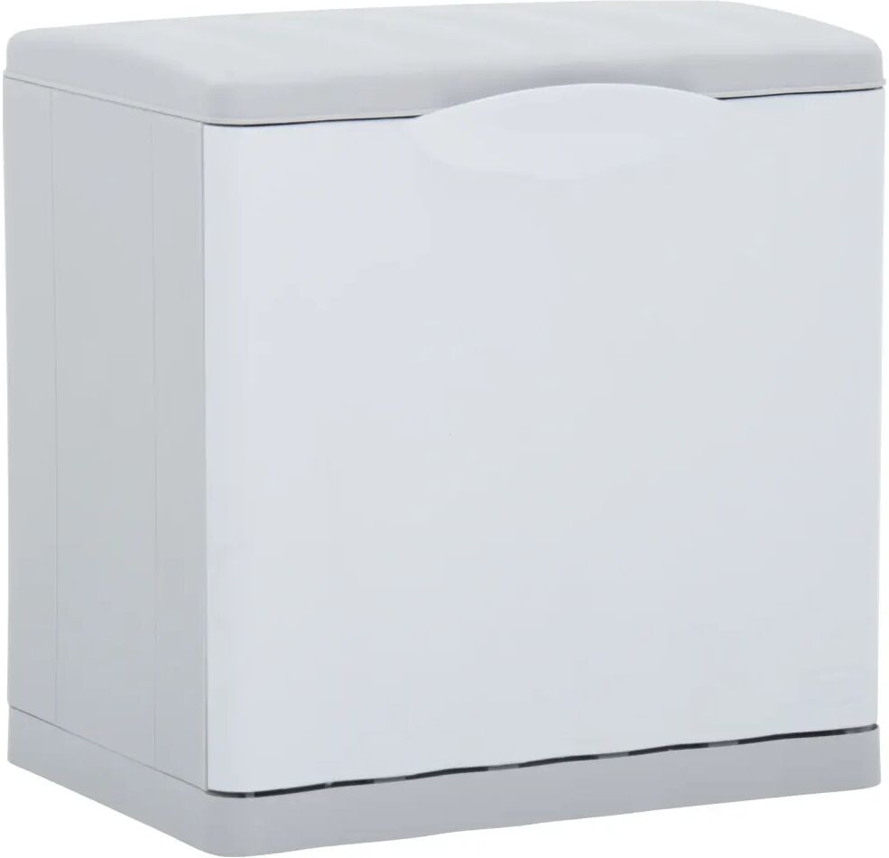 vidaXL Caixote de separação de resíduos 20 L 40x30x40 cm branco