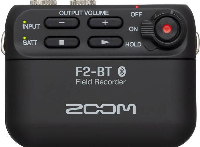 ZOOM Gravador F2 Bluetooth 32Bit com Microfone Lavalier