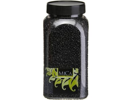 Mica Decorations Granulado 2-3Mm Decorativo Preto 650Ml