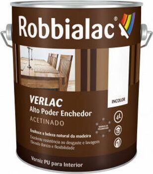 Robbialac Verniz de Poliuretanos Verlac Interior (Meio Brilho - Incolor - 750 ml)