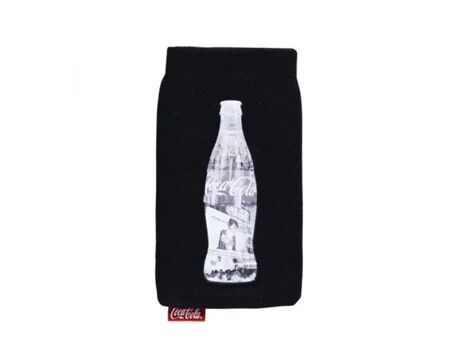 Coca Cola Bolsa para telemóvel até 4'' Bottle Preto