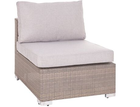 Lolahome Poltrona de Jardim Marlene (Ratam Sintético - 68x75x86 cm)