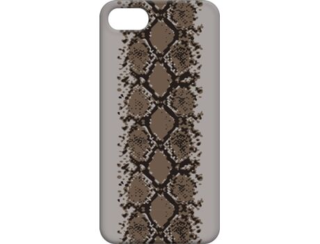 Funny Cases Capa iPhone 6, 6s, 7, 8 Python Castanho