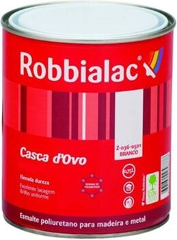 Robbialac Esmalte Poliuretano para Madeira e Metal Casca de Ovo (Branco - 250 ml)