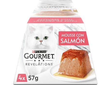 Gourmet Ração para Gatos (4x57 g - Húmida - Adulto - Sabor: Salmão)