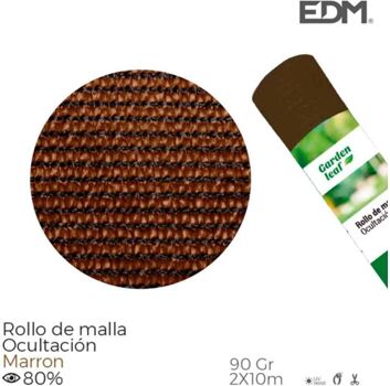 Edm Rolo Malha de Oculta ção Castanho 80% 90Gr 2X10Mts