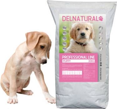 Delnatural Ração para Cães Professional Line (20 kg - Seca - Júnior - Sabor: Frango e Arroz)