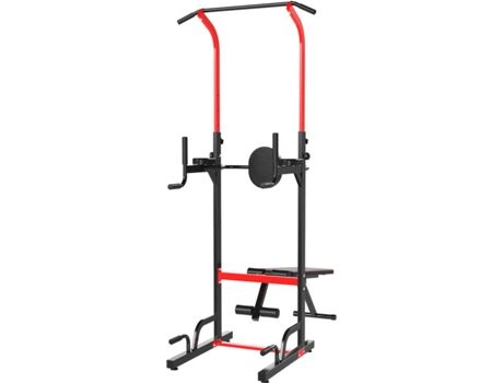 Homcom Aparelho de Musculação Altura Ajustável (Preto - 94x174x180-230cm)