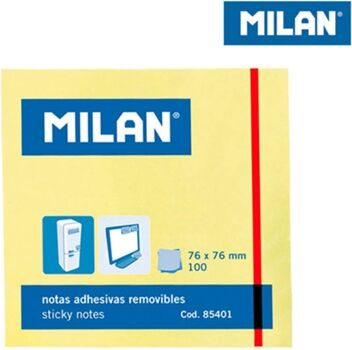 Milan Pack 100 Notas Adesivas 76X76Mm