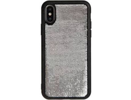 Benjamins Capa iPhone X, XS Sequins Preto