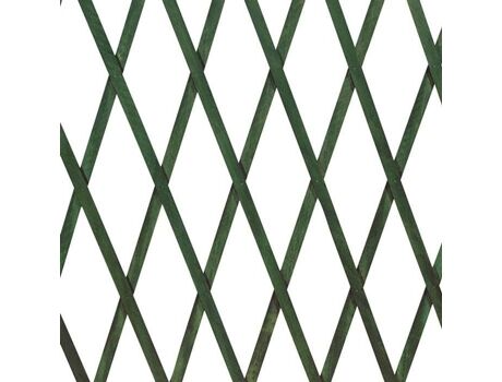 Verdelook Treliça Extensível de Madeira Verde,(100x300 cm)