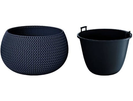 Prosperplast Vaso Splofy Bowl (Cinzento - 29 x 29 x 19.5 cm)