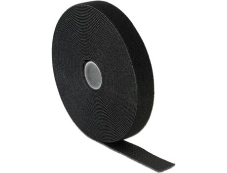 Delock Fita de Velcro Preto (20 mm x 10 m)