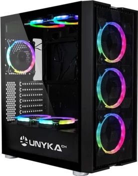 Unyka Caixa PC GAMING Exagon Evo ARGB (ATX Mid Tower - Preto)