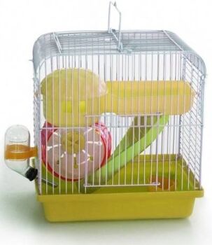 Orniex Gaiola para Hamsters Mini Kit (Amarelo - 23x17x24.5cm)