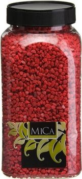 Mica Decorations Granulado 2-3Mm Decorativo Vermelho 650Ml