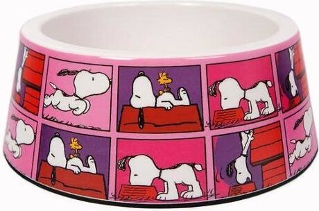 Zooz Pets Comedouro para Cães Film Pink Oficial Snoopy (Rosa - 26 cm - Melamina)