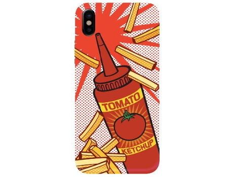Benjamins Capa iPhone X, XS Pop Art Ketchup Vermelho
