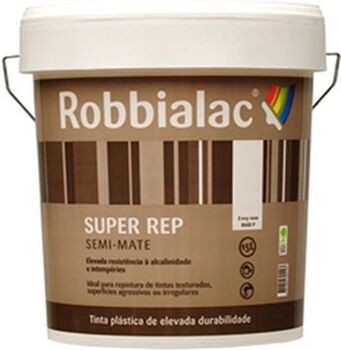 Robbialac Tinta Aquosa Semi-mate Super Rep (Branco - 15 L)