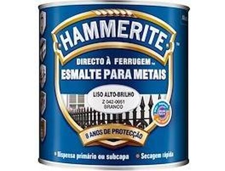 Robbialac Hammerite Primário, Subcapa e Acabamento (Alto Brilho Branco - 2.5 L)