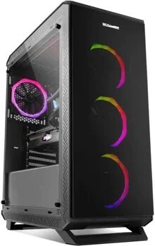 Nox Caixa PC Hummer TGF RGB (ATX Mid Tower - Preto)