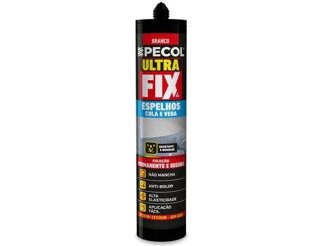 Pecol Cola Ultrafix Espelhos Branco