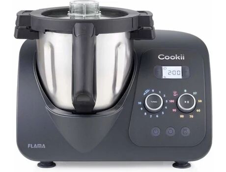 Flama Robô de Cozinha MX 2186FL Cookii Preto (2.5 L - 1500 W -  4 acessório)