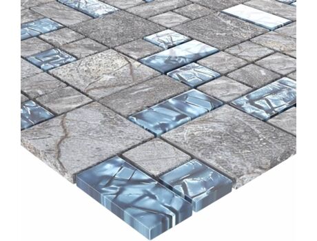 Vidaxl Ladrilho de Mosaico (Multicor - Vidro - 30x30 cm - 22 Peças)