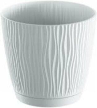 Prosperplast Vaso Sandy P (Branco - 12.9 x 12.9 x 12 cm)