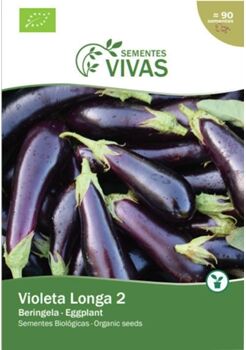 Living Seeds Sementes Vivas Sa Sementes Beringela Violetta Lunga 2'