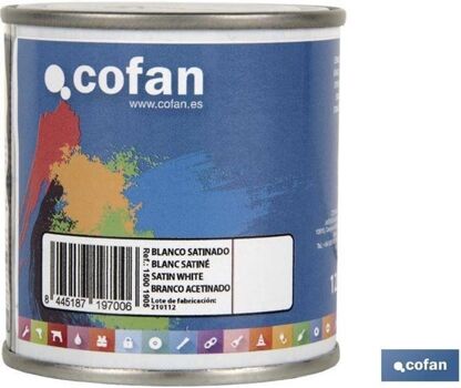 Cofan ESMALTE Sintético (125 ML) BRANCO SATINADO