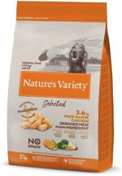 Nature'S Variety Ração para Cães Selected (2 Kg - Seca - Adulto - Porte Médio - Sabor: Frango)